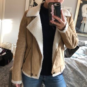 LF Mieeion Moto Shearling Jacket